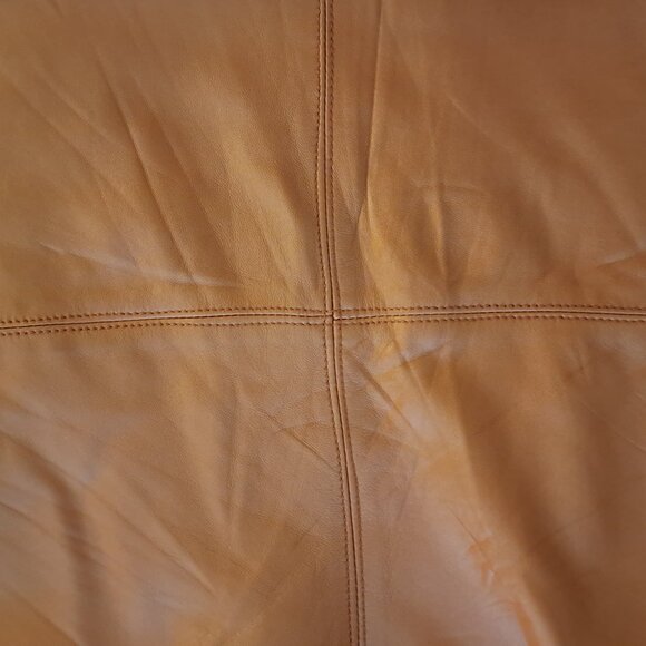 ELLIE MAE Lucia Leather Skirt, mango, sz M - Picture 10 of 12